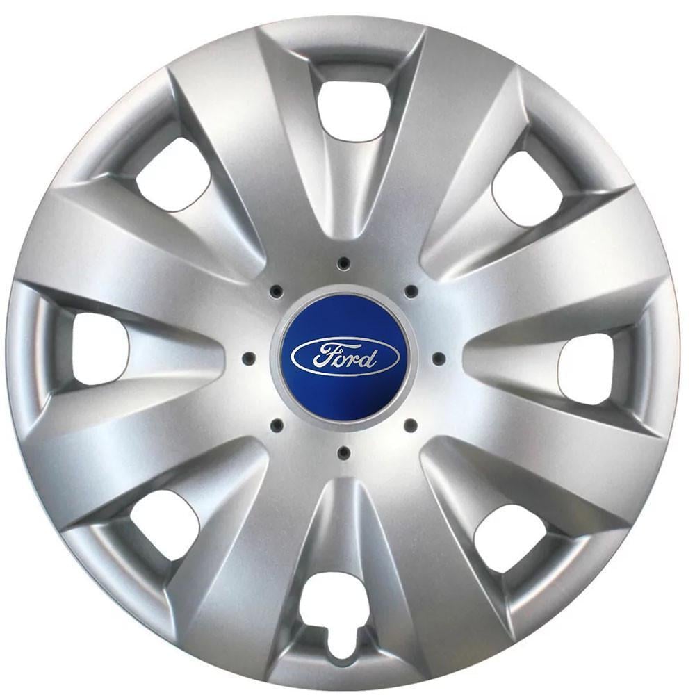 Колпаки SJS 321 с логотипом Ford R15 4 шт. Серебристый