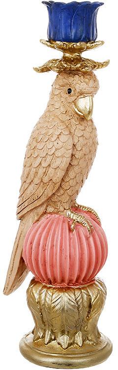 Подсвечник декоративный Попугай 28 см