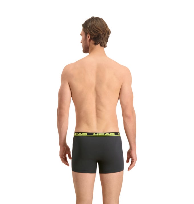 Труси-боксери Head Basic Boxer 2P XL Графітовий/Жовтий (701202741-009 XL) - фото 3