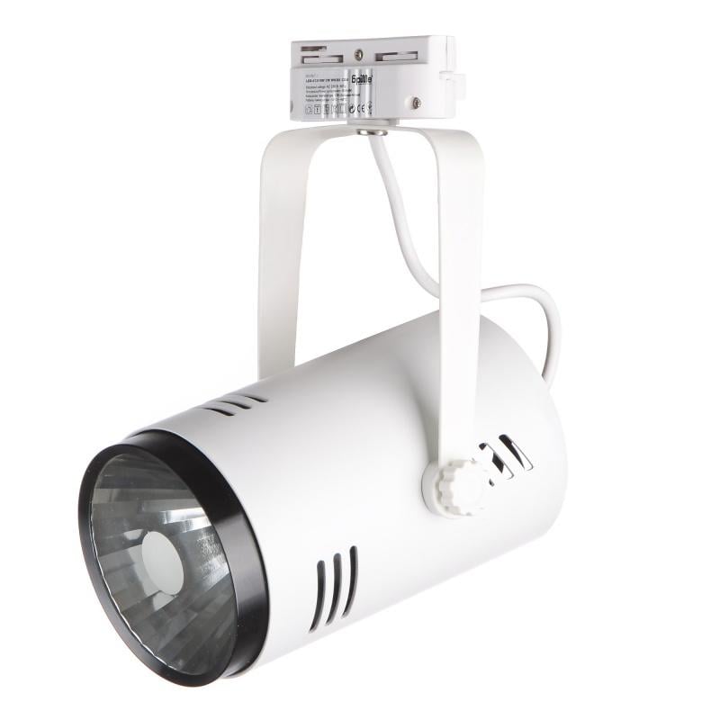 Светильник трековый поворотный Brille LED 413/30W CW WH/BK COB (32-074)