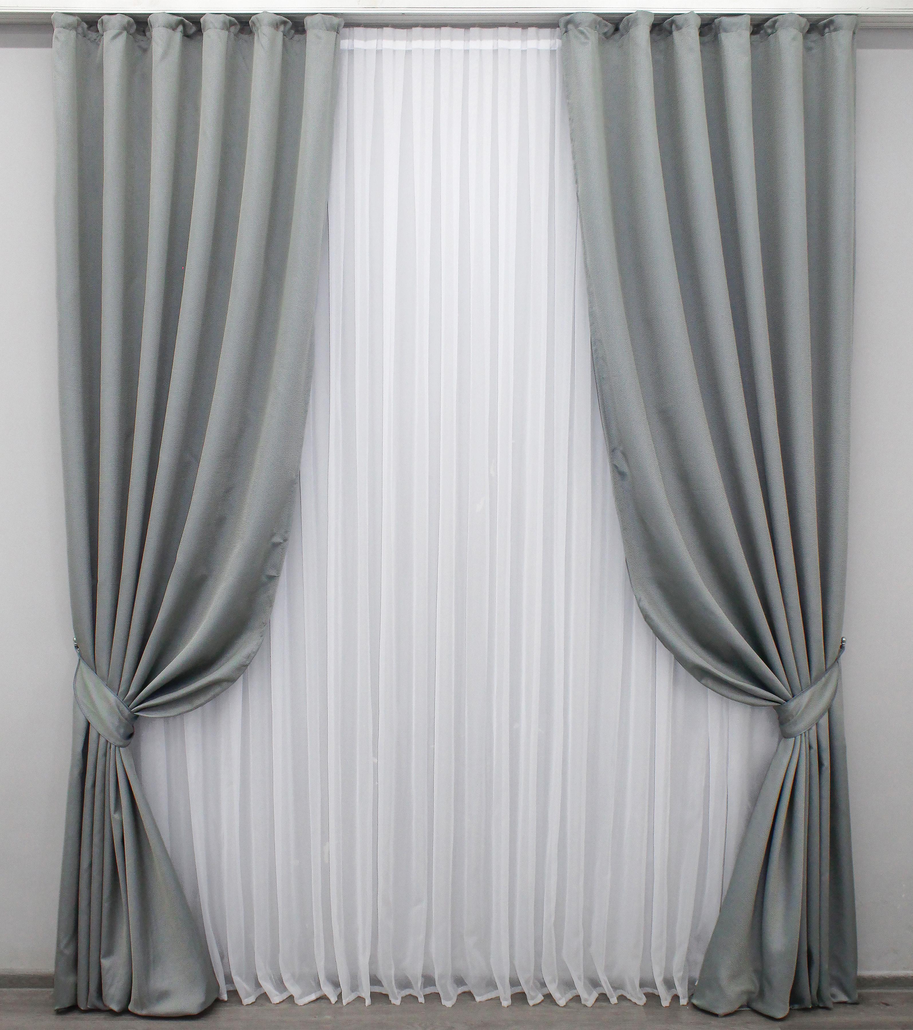 Комплект штор VR-Textil Felicita № 1257ш 150х300 см 2 шт. Серый (33-0094)