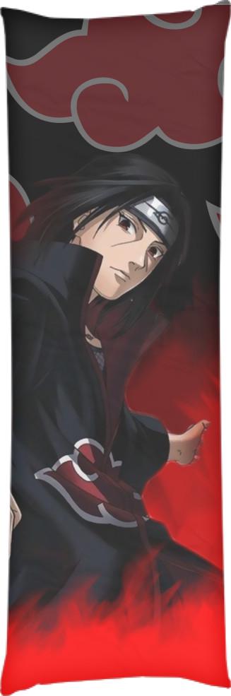 Подушка дакимакура Итачи Огонь и Акацуки 60х180 см (14107166)