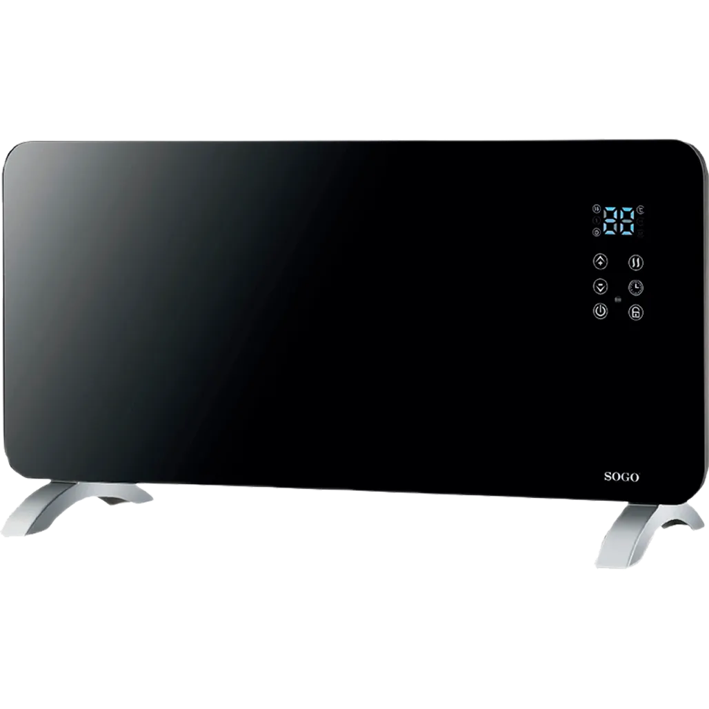 Конвекторний обігрівач SOGO CAL-SS-18445 зі скляної панелі (1686124699) Конвекторний обігрівач SOGO CAL-SS-18445 зі скляної панелі (1686124699)