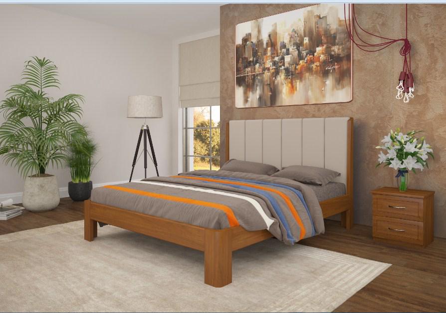 Кровать деревянная ArtWood Венеция 160х200 с мягким изголовьем (11986) Кровать деревянная ArtWood Венеция 160х200 с мягким изголовьем (11986)