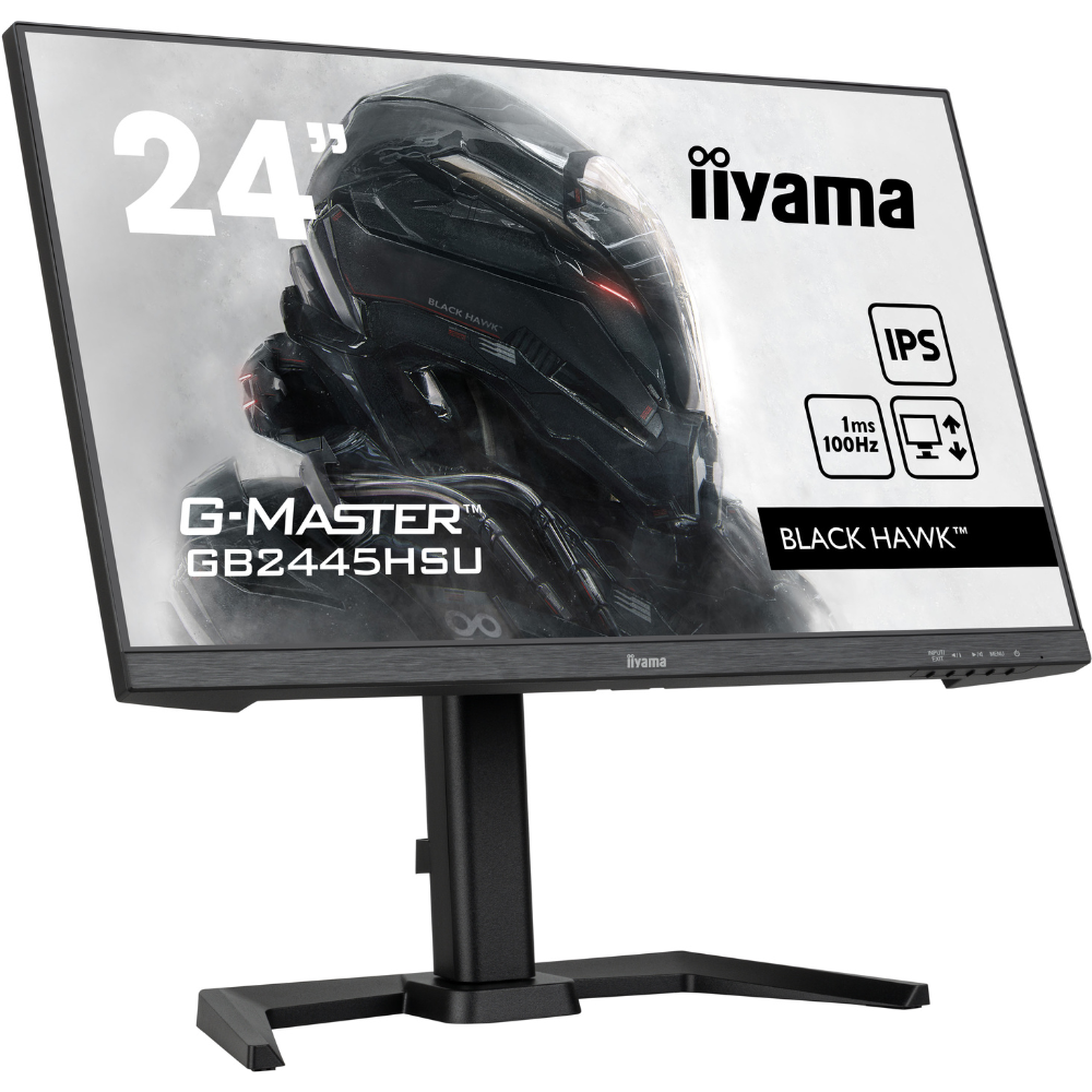 Монитор игровой IPS Iiyama GB2445HSU-B1 безрамочный/поворотный экран 23,8" Черный (34018a1e) - фото 2