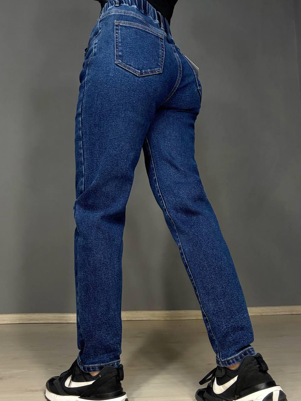 Джинси жіночі Vanver 8338 утеплені на флісі MOM jeans банани р. 28 Синій (5620) - фото 4 Джинси жіночі Vanver 8338 утеплені на флісі MOM jeans банани р. 28 Синій (5620) - фото 4