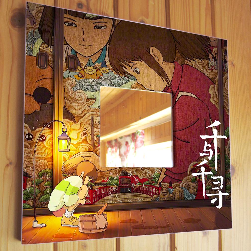 Зеркало декоративное "Миадзаки Аниме Манга" 260х260 мм (M04335)