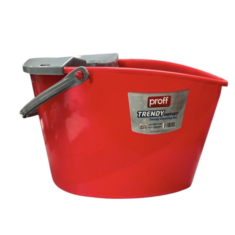 Ведро для уборки с отжимом Trendy PROFF PF2601109 10,5 л (26357214) - фото 4