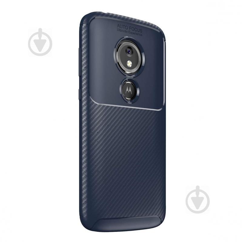 Чохол Carbon Case Motorola E5 Play Синій (hub_zkMm56369) - фото 4