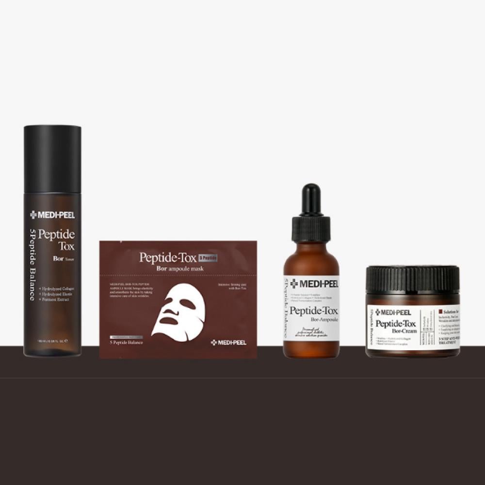 Набор для лица антивозрастной Medi-Peel Bor-Tox Peptide пептидный тонер/сыворотка/крем - фото 4