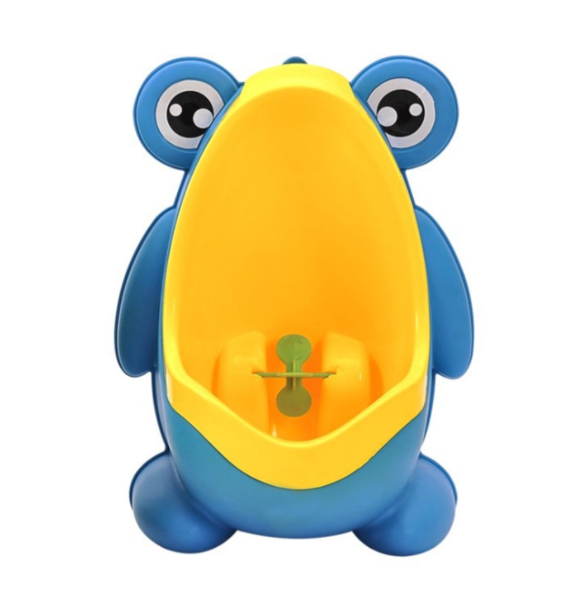 Настінний вертикальний пісуар SUNROZ Frog Baby Training Toilet для хлопчиків з мішенню Жовто-Синій (SUN5771)