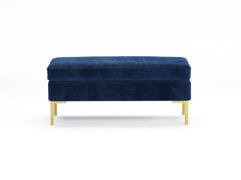 Банкетка FRANCIS 80х40х38 см Темно-синій (Арт.56) - фото 1