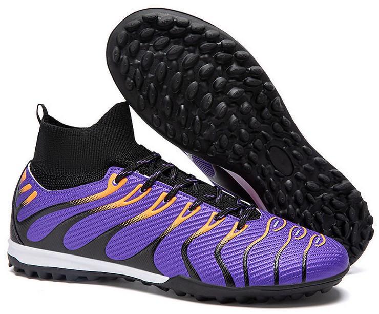 Сороконіжки футбольні Tezaz Turf Ground р. 45 Фіолетовий (2061)