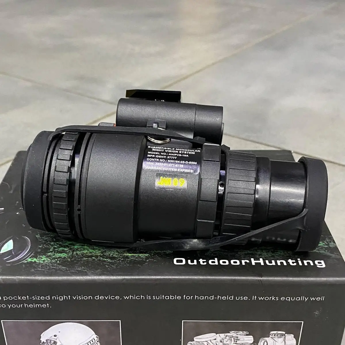 Монокуляр нічного бачення Spina Optics PVS-18 1х32 цифровий з кріпленням на шолом - фото 3 Монокуляр нічного бачення Spina Optics PVS-18 1х32 цифровий з кріпленням на шолом - фото 3