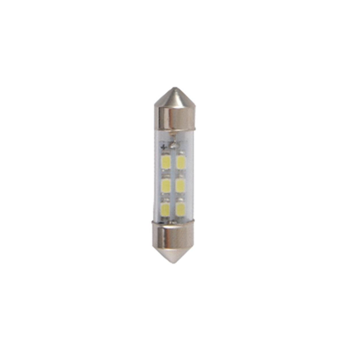 Автомобильная лампа Led Solar 24 V SV8.5 T11x36 мм 6smd 3528 10 шт. White (2990-2e06f)