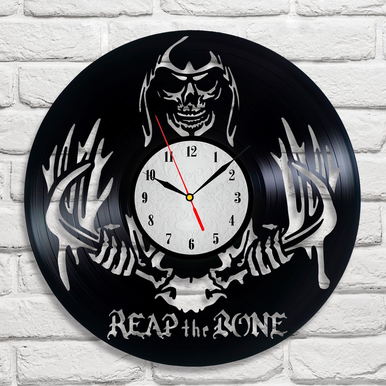 Часы настенные Reap the bone 2220 из виниловой пластинки