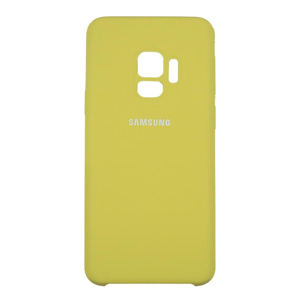 Чехол Silicone Case High Copy Samsung S9 Бледно-желтый