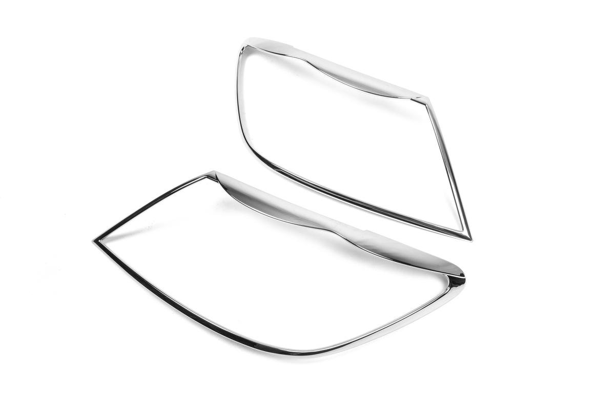 Накладки на фары Carmos для Toyota Hilux 2006-2015 гг. abs-пластик Хром