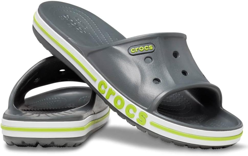 Шльопанці жіночі Crocs Bayaband Slide Gray р. 36-37 Сірий (26484)