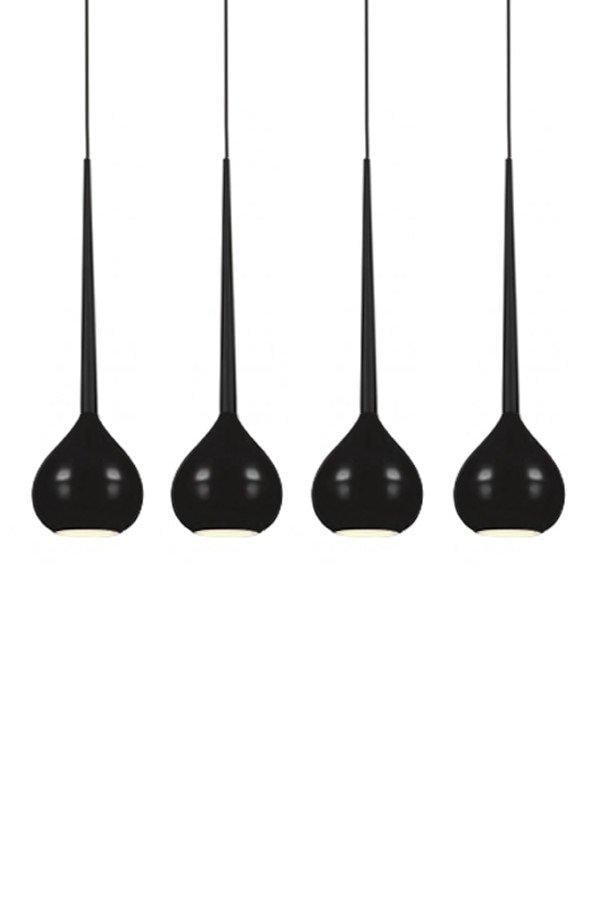 Люстра Azzardo AGA 4 AZ1067 (MD1289-4-BK-BK)