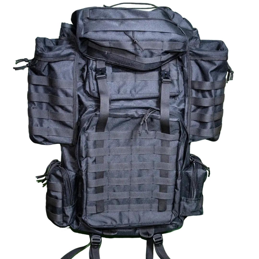Рюкзак тактичний Kirasa KI952 Cordura 1000D MOLLE 70 L Black - фото 2 Рюкзак тактичний Kirasa KI952 Cordura 1000D MOLLE 70 L Black - фото 2