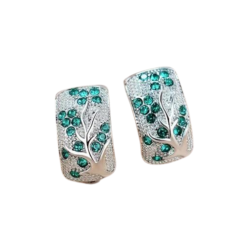 Сережки жіночі Гінкго Зелений лист темпераментний (1895549477)