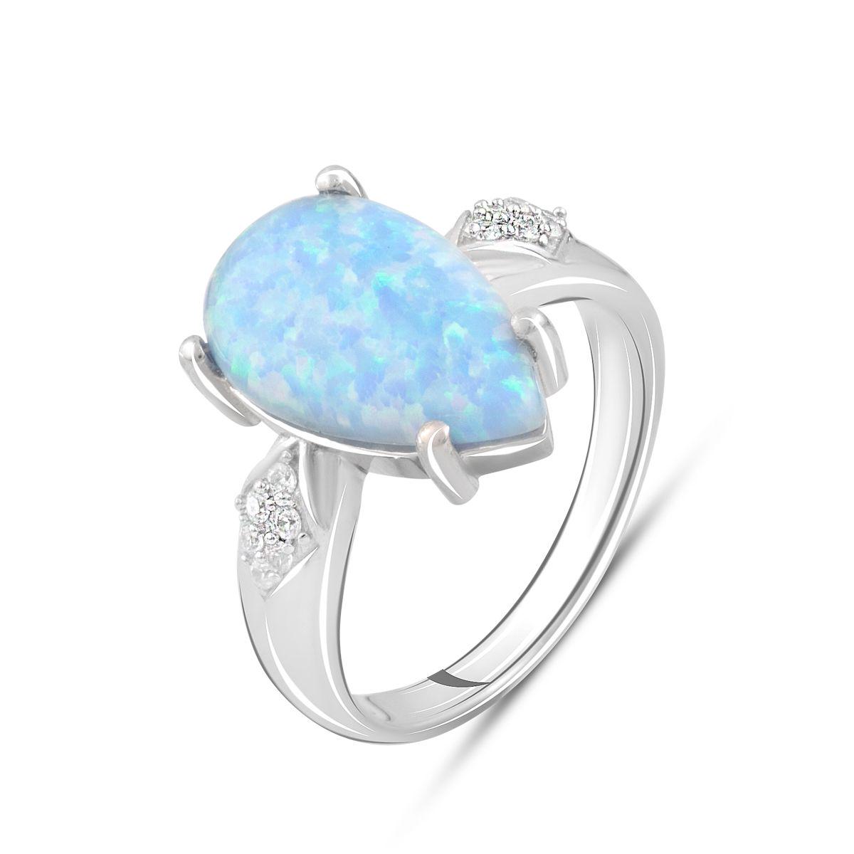 Кольцо серебряное с опалом 0,863 ct 3,52 г р. 18 (2096719)
