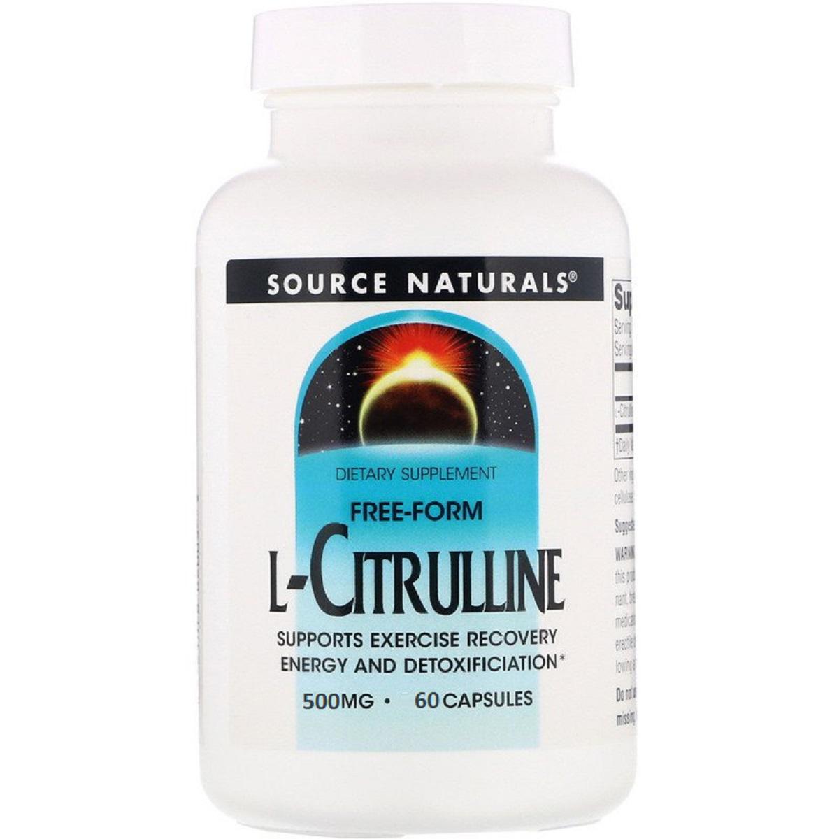 Цитруллин L Source Naturals 500 мг 60 капсул