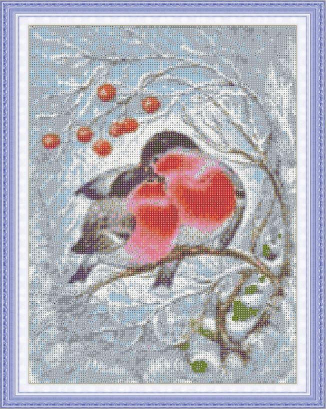 Алмазная мозаика Santi Снигири 40х50 см на подрамнике (954136)