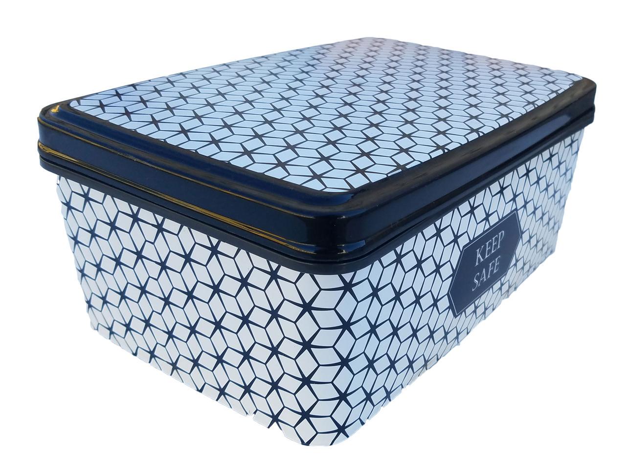 Пластиковый прямоугольный контейнер с крышкой 3,5 л 18x25x10 см Keep Safe (472847-Prob)