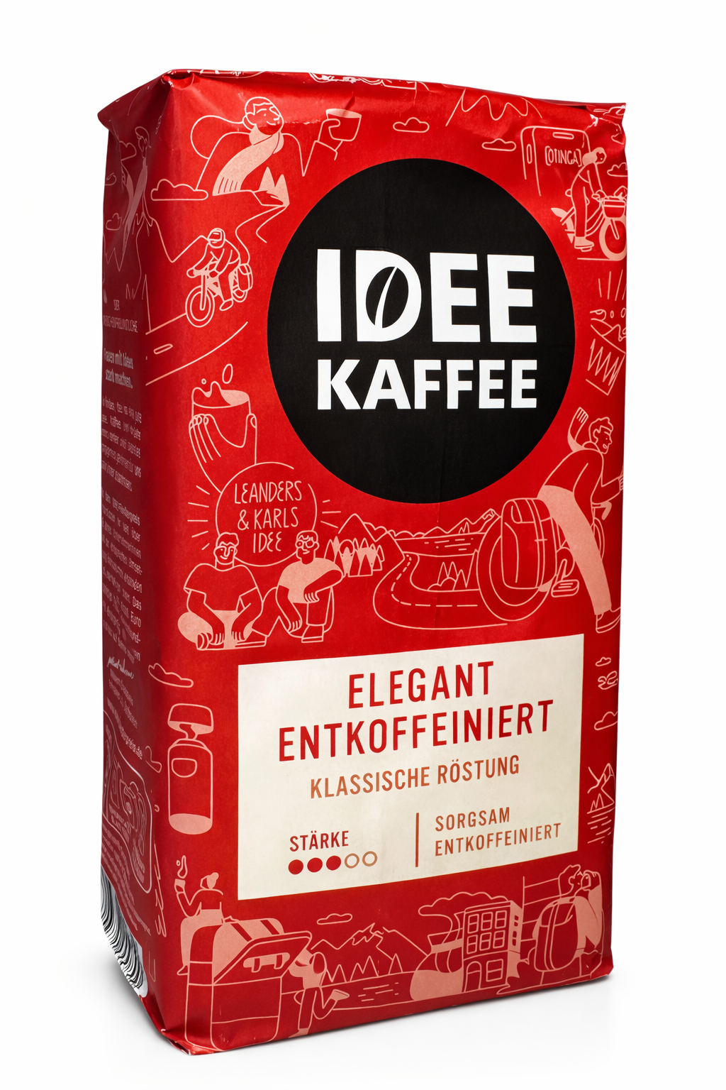 Кофе Idee Kaffee Entkoffeiniert J.J.Darboven молотый без кофеина 500 г (54940)