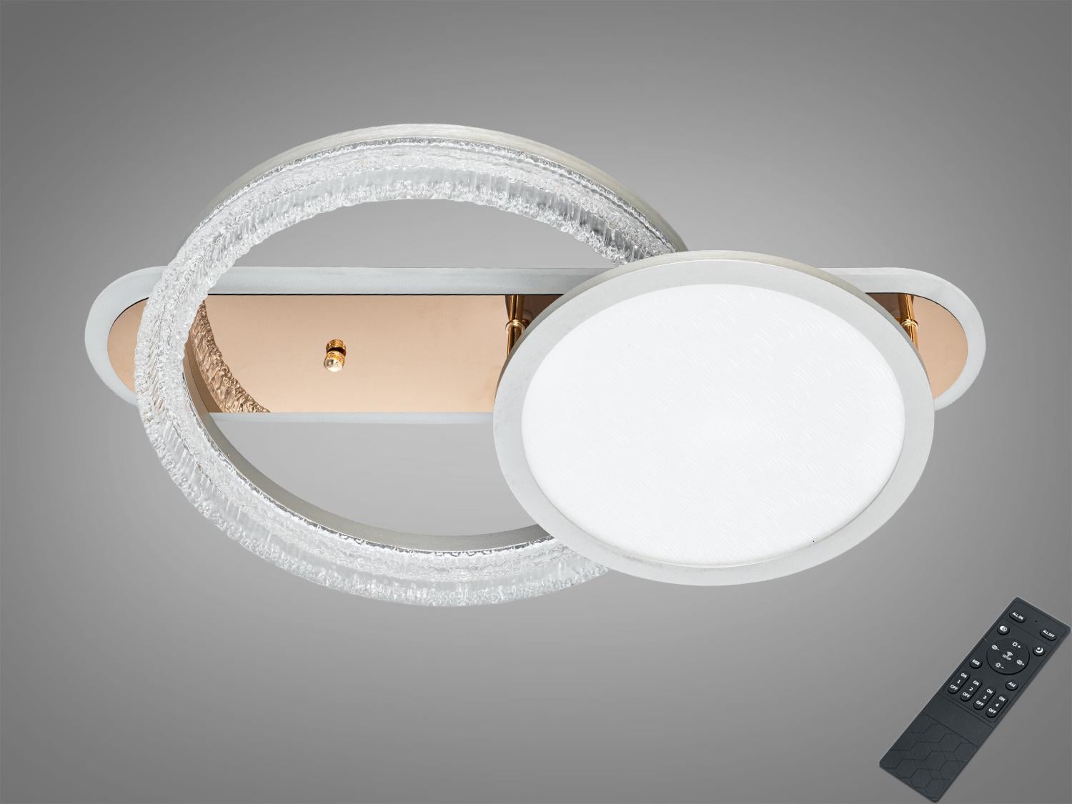 Люстра потолочная LED/пульт 73 W 8819/400/300 Золотой