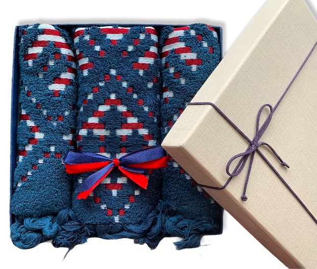 Набір жакардових рушників подарунковий Dark Navy - фото 2 Набір жакардових рушників подарунковий Dark Navy - фото 2