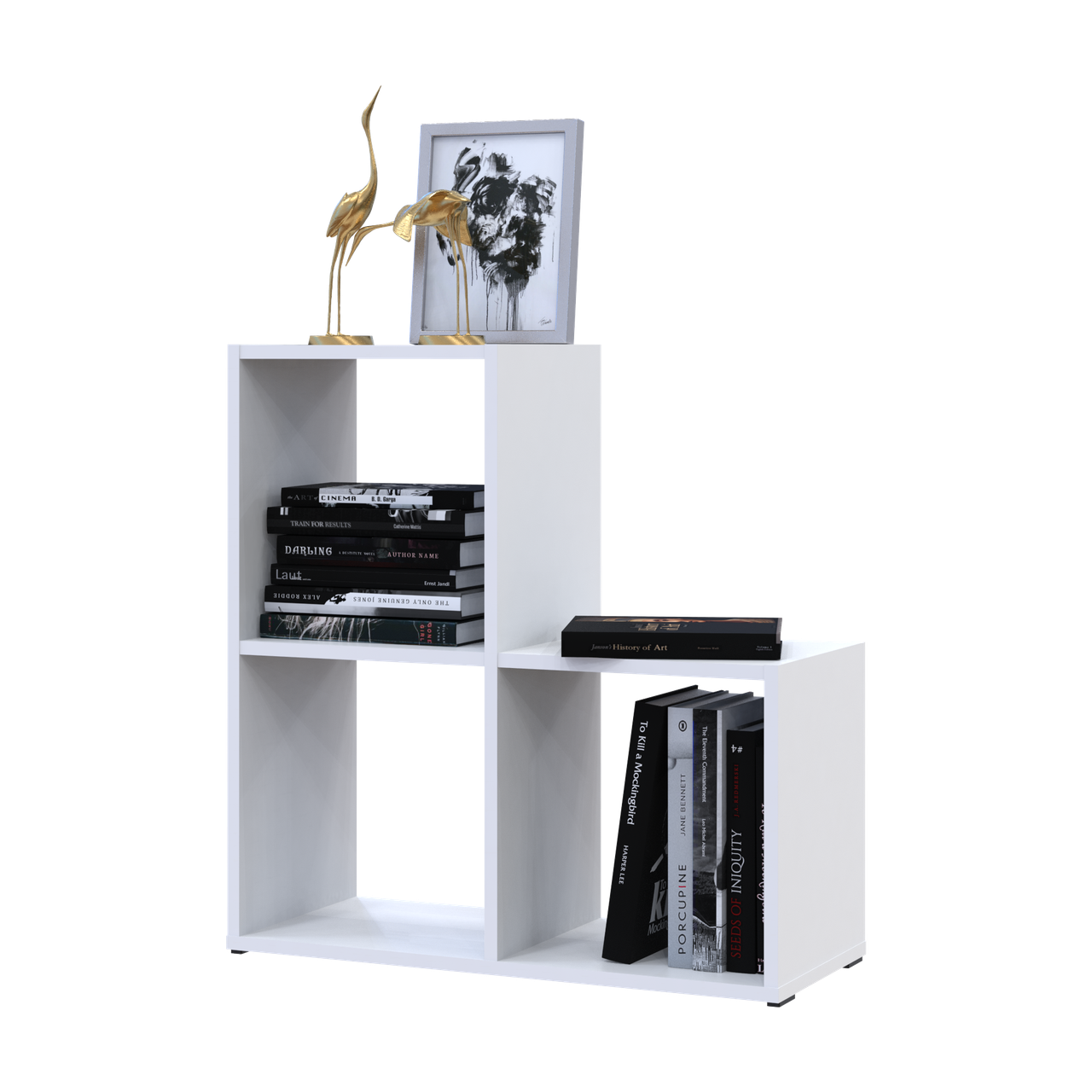 Стеллаж Doros Степь 2х2 Белый открытый 69х28,8х71,4 см (41516156)