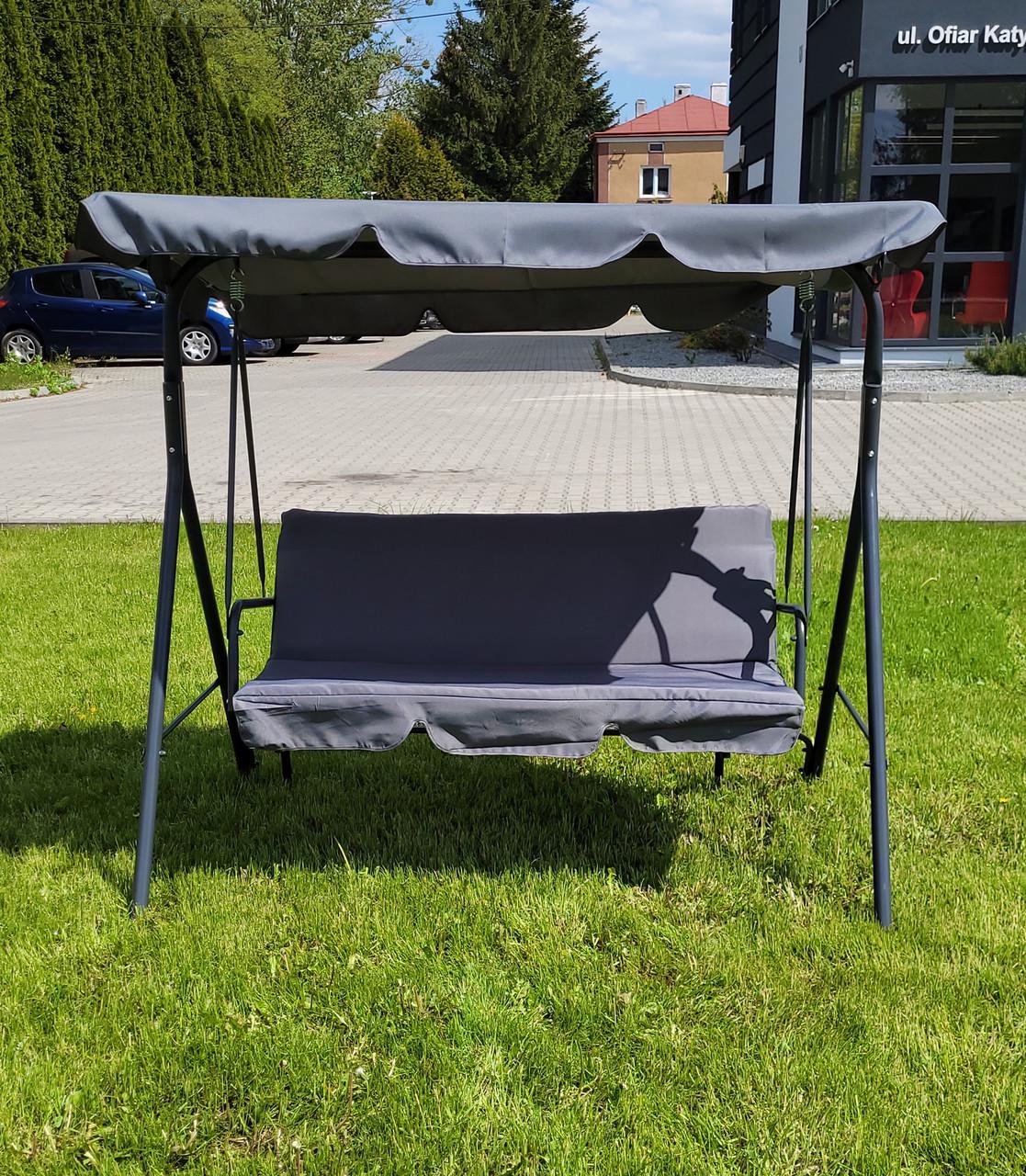 Качели садовые JUST Garden Relax трехместная Серый (2371522972_kala_2) - фото 2 Качели садовые JUST Garden Relax трехместная Серый (2371522972_kala_2) - фото 2