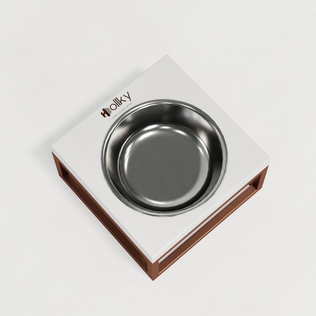 Миска на подставке для кошек и маленьких собак Hollky Base Solo S 0,45 л (S-18187-GLWH) - фото 6 Миска на подставке для кошек и маленьких собак Hollky Base Solo S 0,45 л (S-18187-GLWH) - фото 6