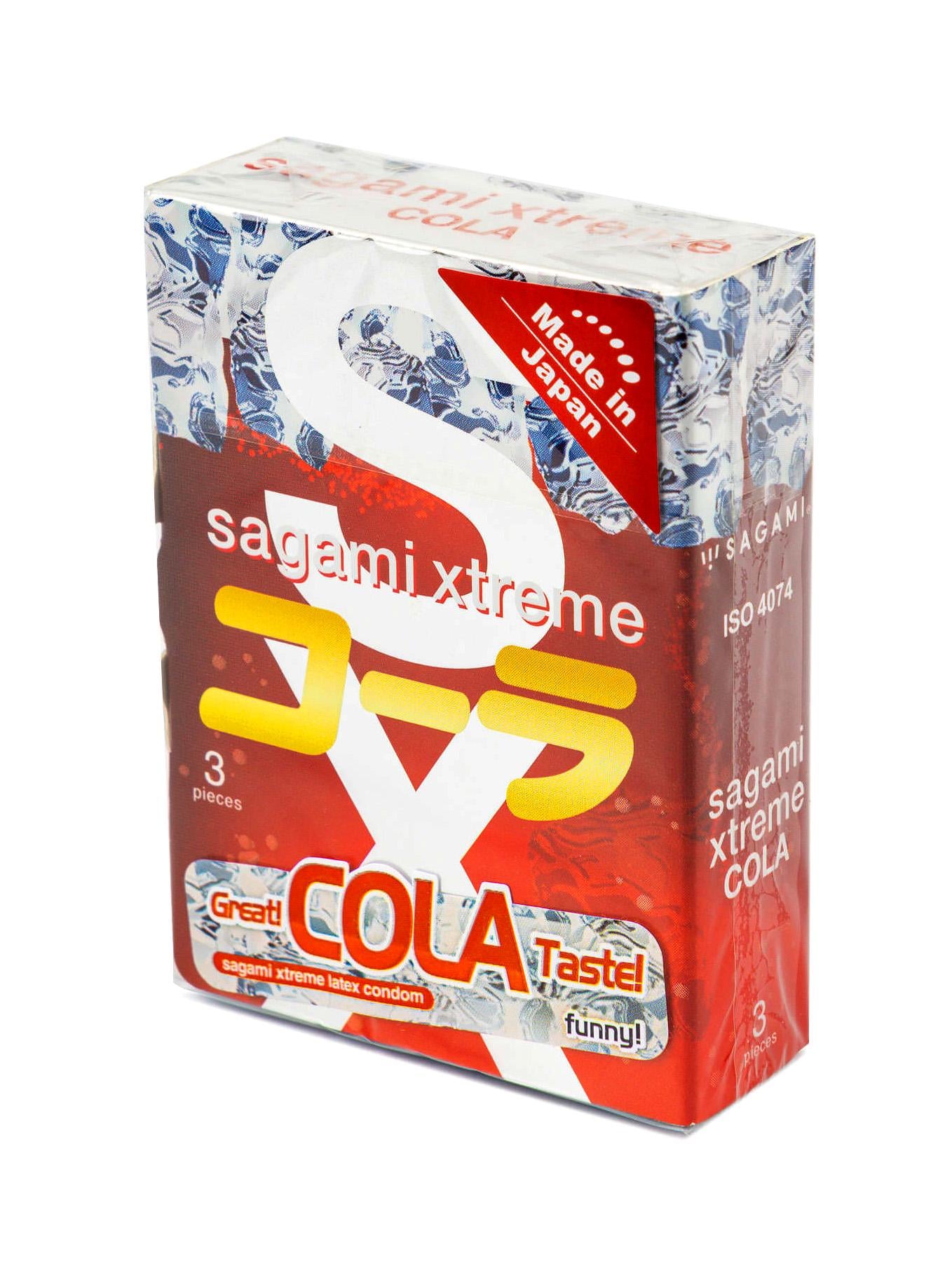 Презервативы супертонкие латексные Sagami Xtreme Cola flavor 3 шт.