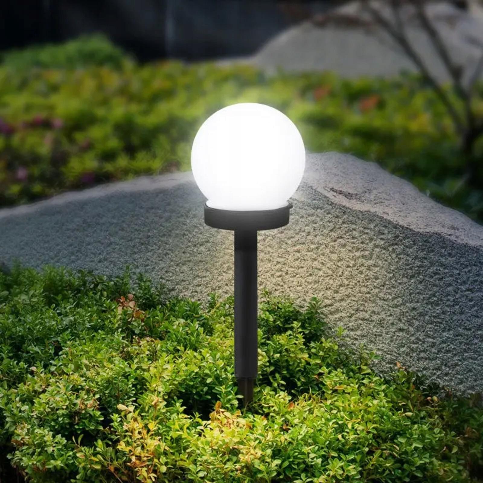 Набор садовых шаров LED Lumiled Atris 10см на солнечной батарее 6 шт. 6500K/IP44 Белый (10523)