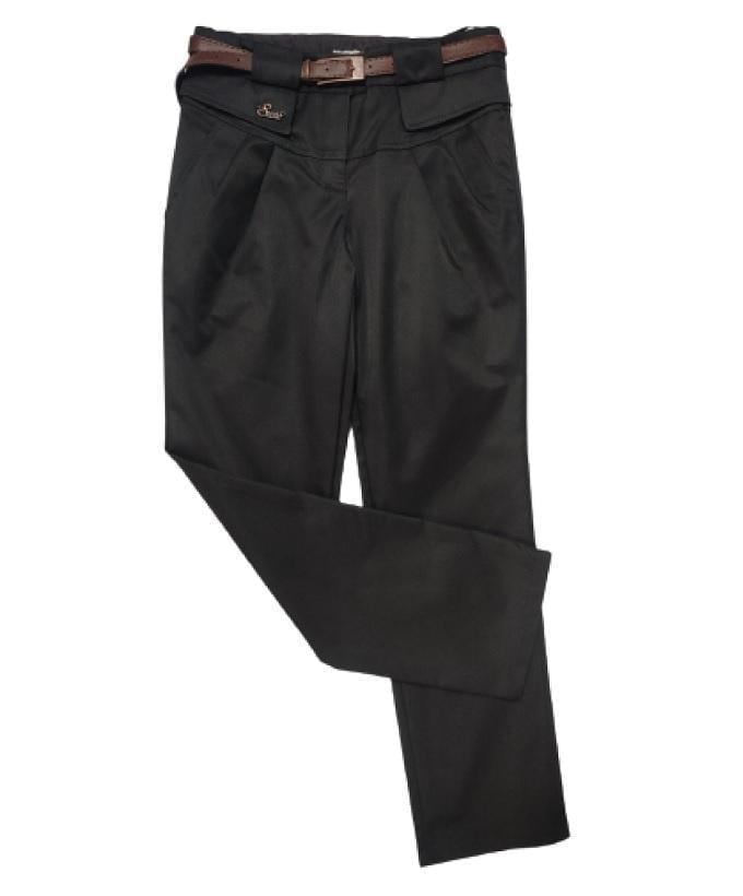 Брюки шкільні для дівчинки Suzie КЛАРИС 01 меморі cotton 134 см Чорний (202601_134)