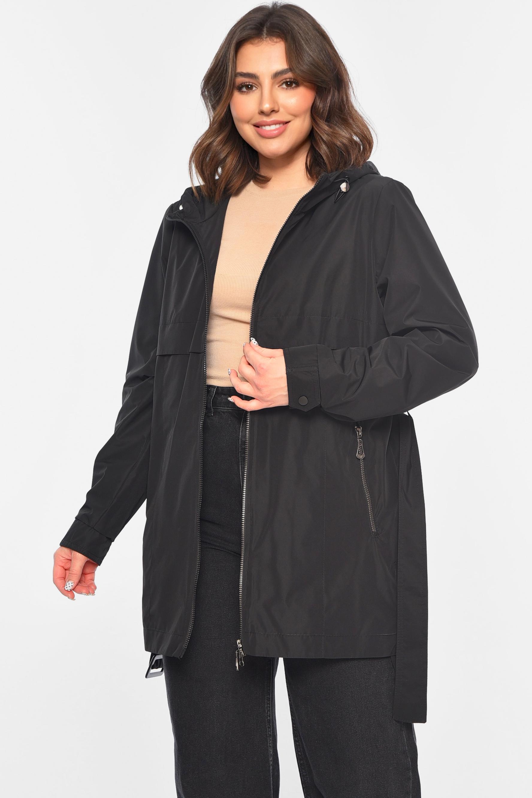 Плащ жіночий демісезонний M Чорний (196697) - фото 2