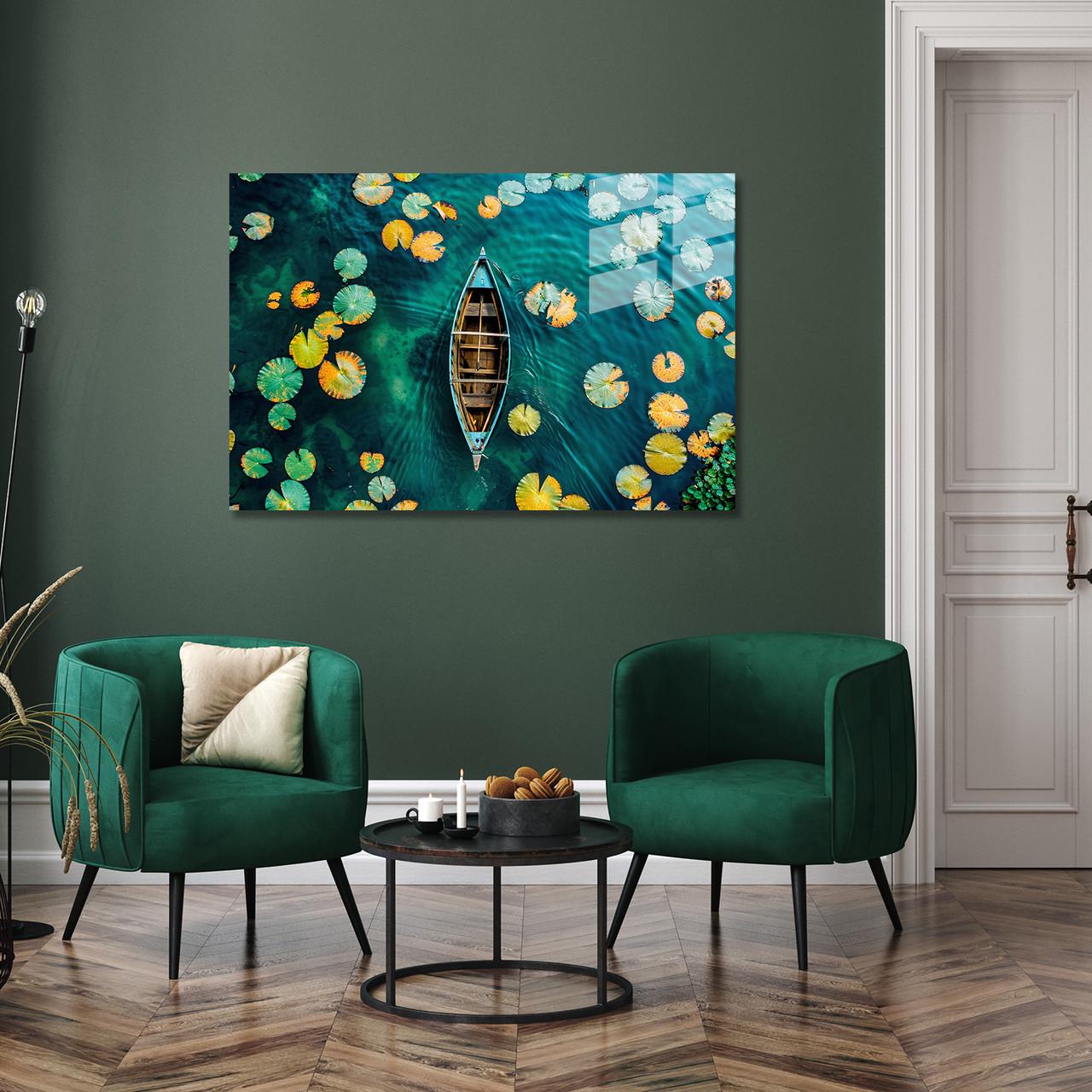 Картина на стекле NovellaPrint На водяной глади 75х50 см (403.2)