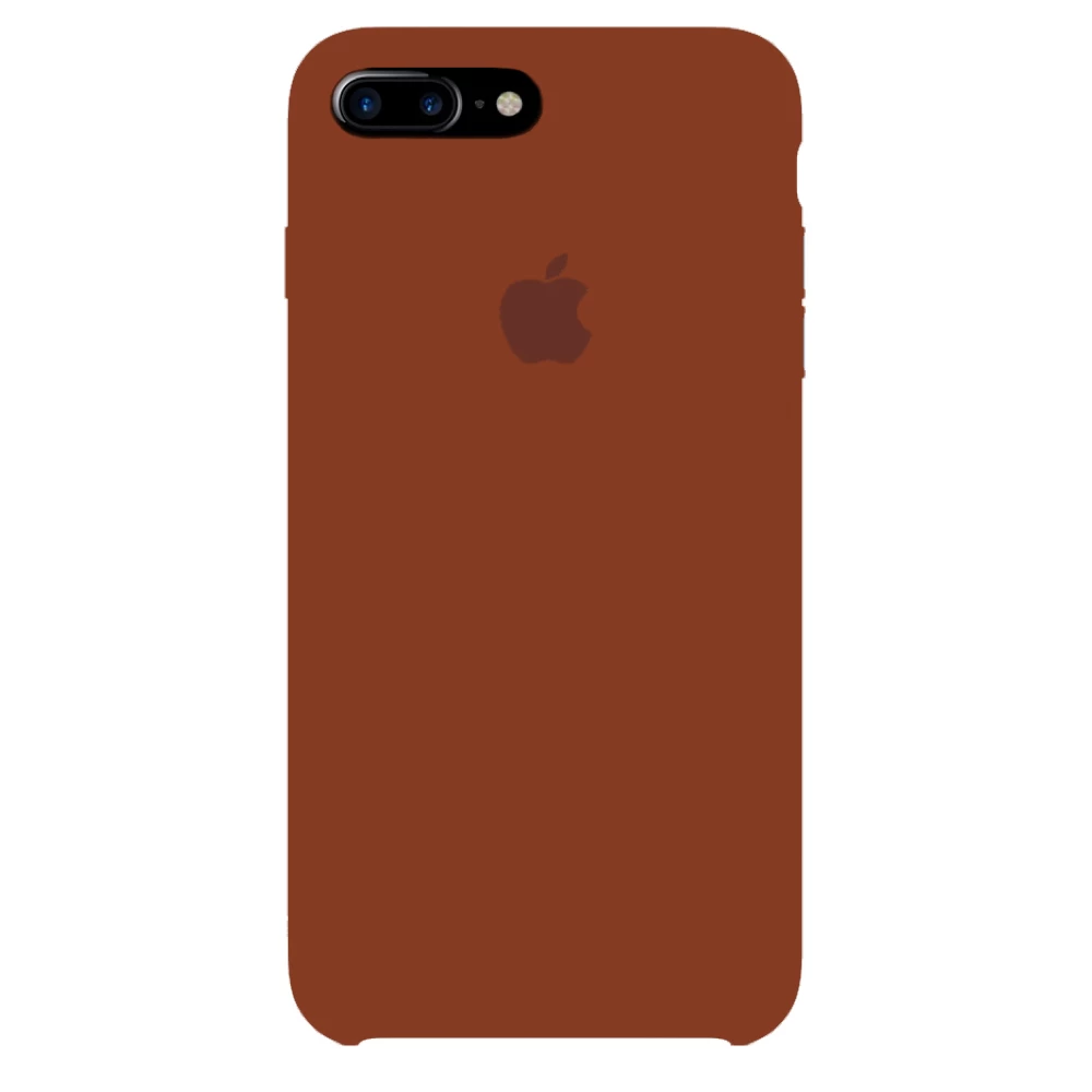 Силіконовий Чохол Накладка Silicone Case для iPhone 8 Plus/7 Plus Brown