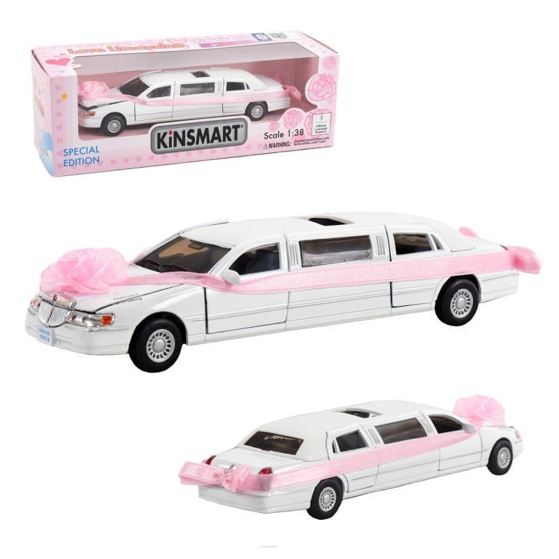 Машинка KT 7001 WW Lincoln KINSMART 1:38 Весільний лімузин 17 см (6903156226017) - фото 7