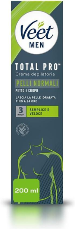 Крем для депиляции волос на теле мужской Veet men Total Pro Crema Depilatoria 200 мл (5169015041) Крем для депиляции волос на теле мужской Veet men Total Pro Crema Depilatoria 200 мл (5169015041)
