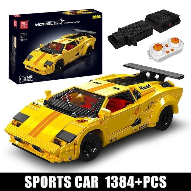 Конструктор детский Mould King TECHNIC Lamborghini Countach Машина на радиоуправлении для мальчика 1384 дет. (22773726) - фото 2 Конструктор детский Mould King TECHNIC Lamborghini Countach Машина на радиоуправлении для мальчика 1384 дет. (22773726) - фото 2
