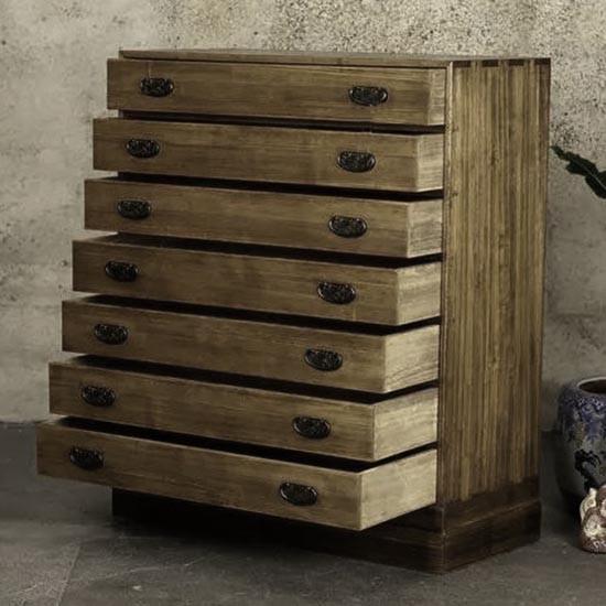 Комод тансу из дерева Лейтер Палисандр (КТУ-004302)