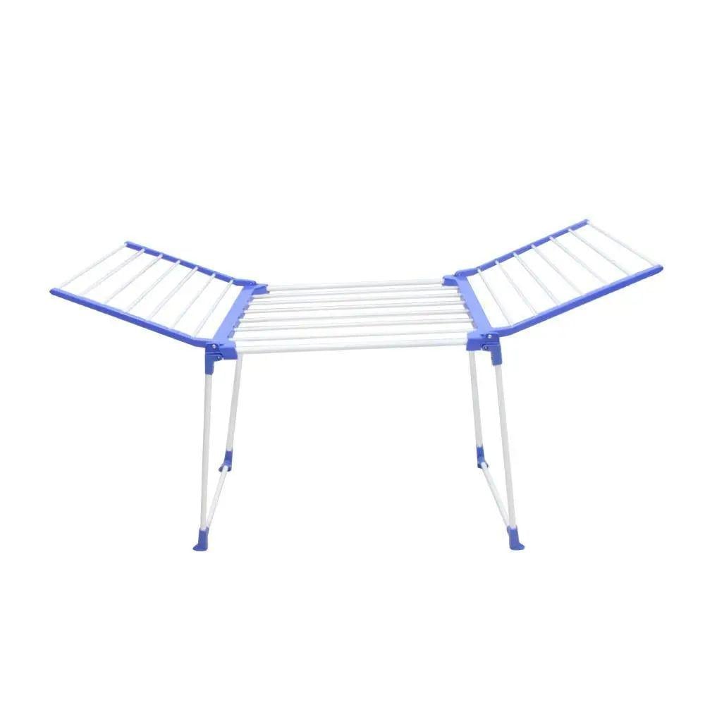 Сушилка для белья напольная металлическая Life Good Helper нагрузка до 25 кг 154х59х108 см Белый с синим (opt-14632)