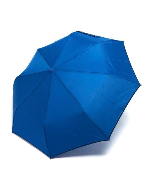 Парасоля жіночий напівавтомат 8 спиць 3 складання Синій з темно-синьою облямівкою (SL7003)