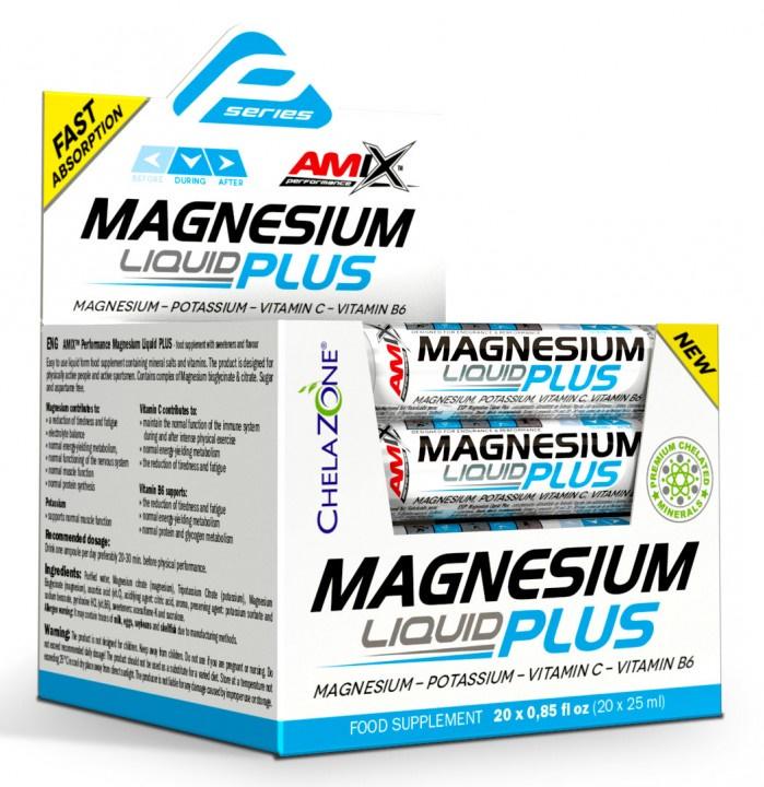 Микроэлемент Магний для спорта Amix Nutrition Performance Amix Magnesium liquid Plus 20х25 мл Pineapple