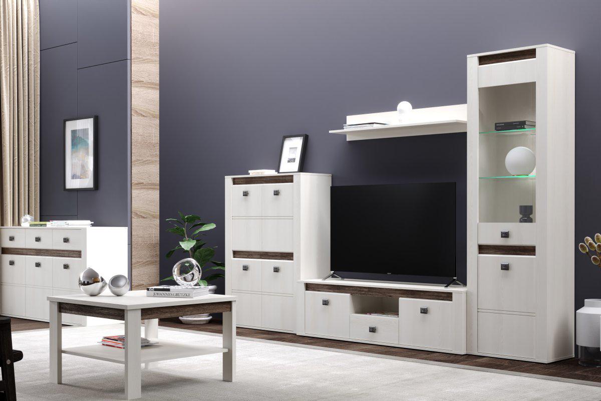 Стінка комплект Gerbor Селена Ясен сніжній/Дуб ансберг (16921750) Стінка комплект Gerbor Селена Ясен сніжній/Дуб ансберг (16921750)